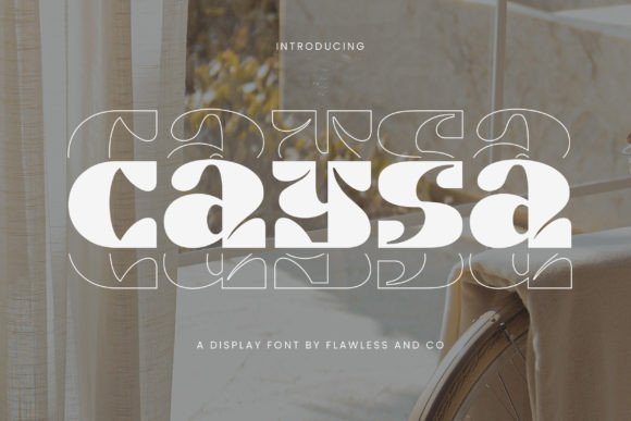 Caysa: Elegant Display Font for Designers