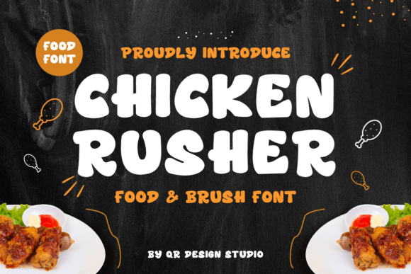 Chicken Rusher: The Quirky Display Font That Brings Joy to Your Designs