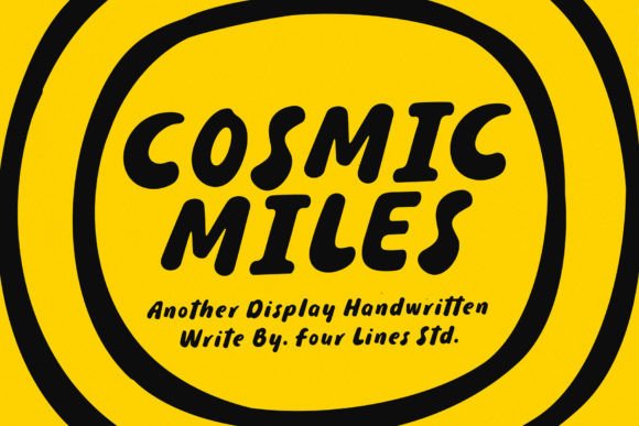 Cosmic Miles: A Practical Guide to Using Handwritten Fonts for Impactful Design