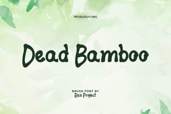 Dead Bamboo: Wavy Playful Display Font