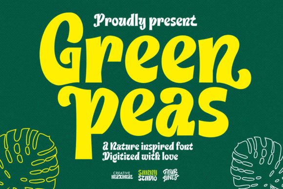 Green Peas Font: Elevating Digital and Print Design with Nature-Inspired Elegance
