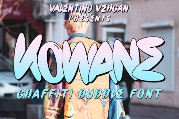Kowane: A Playful Bubble Font for Retro Designs