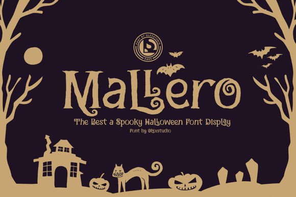 Mallero: The Ultimate Halloween Display Font