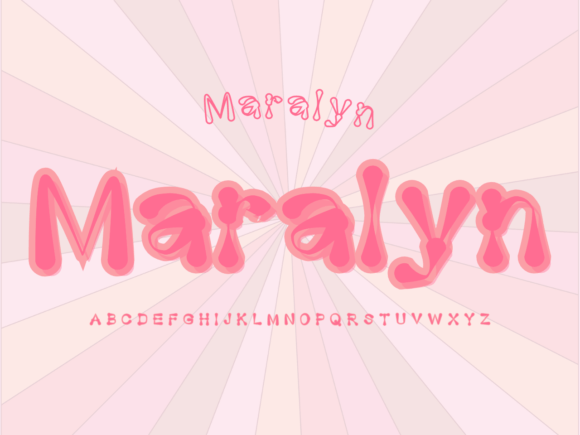 Maralyn: A Whimsical Display Font for Modern Design
