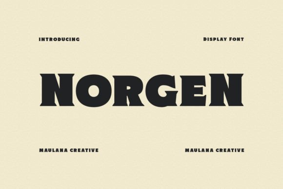 Norgen: Elevating Your Design Projects with Bold, All-Caps Typography