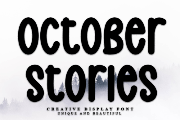 October Stories: A Modern Display Font for Versatile Design Projects