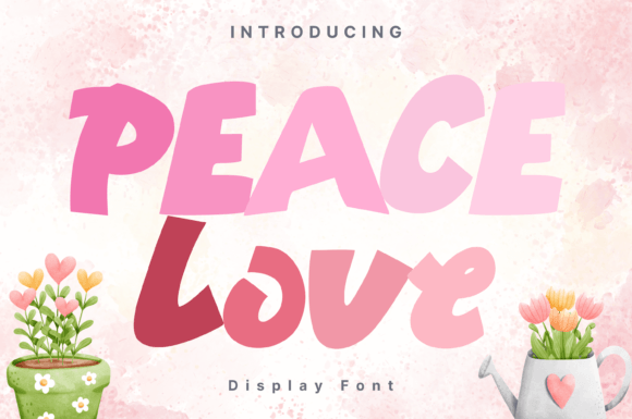 Peace Love: Playful Handwritten Font