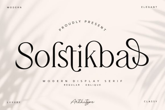 Solstikba: Elevating Brand Identity with a Classy Display Serif