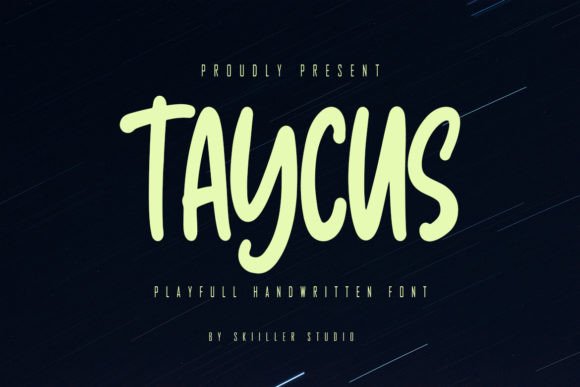 Taycus: Bold Handwritten Style for Modern Design