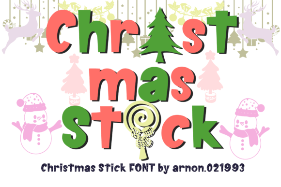 Unleashing Playful Creativity with the Christmas Stick Font