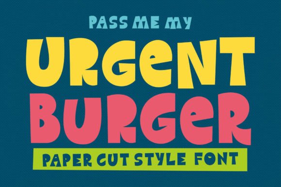 Urgent Burger: Where Paper-Cut Aesthetics Meet Typographic Science